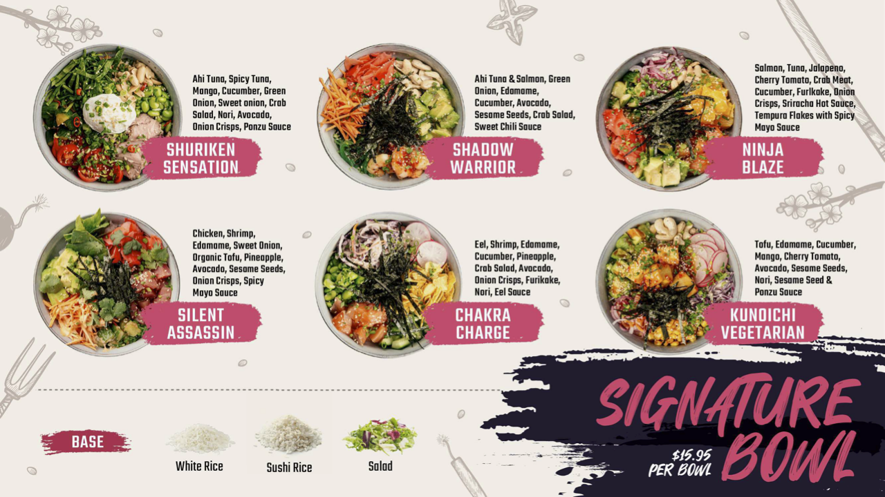 Poke Ninja | View Our Menu - Build Your Own or Try a Special